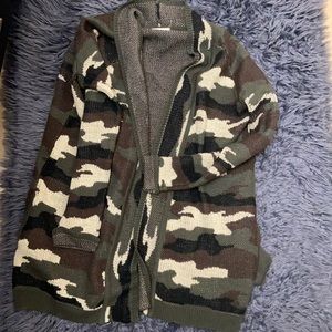 Camo Cardigan